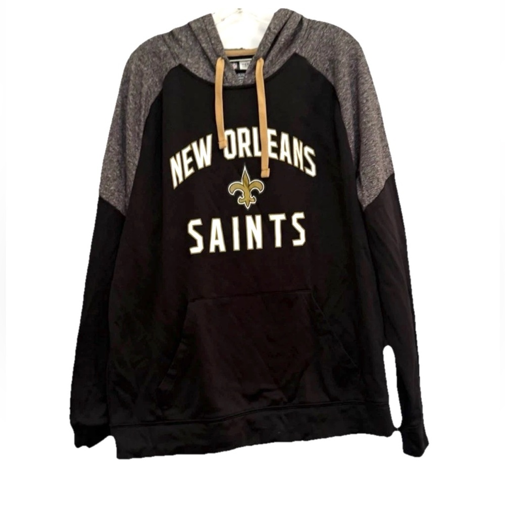 NFL Team Apparel New Orleans Saints Pullover Hooded Size XL Longsleeve